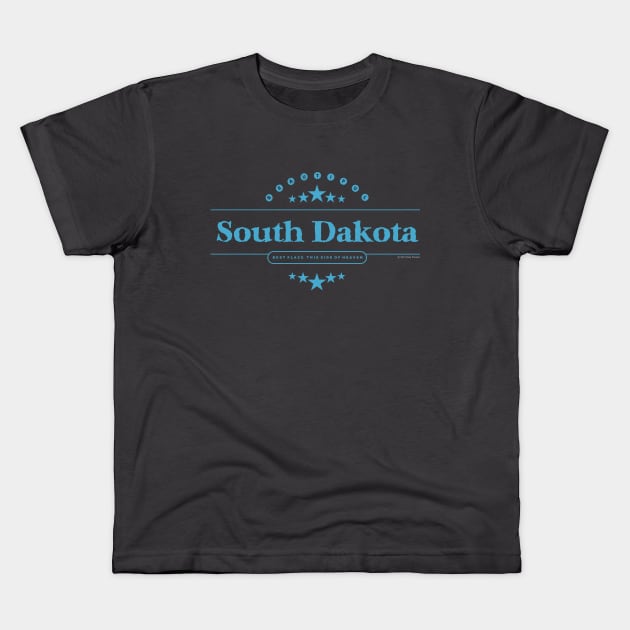 South Dakota Design Kids T-Shirt by Dale Preston Design